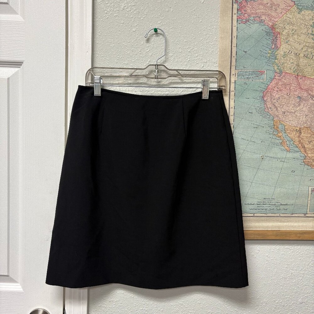 J JIll Solid Black Short Skirt